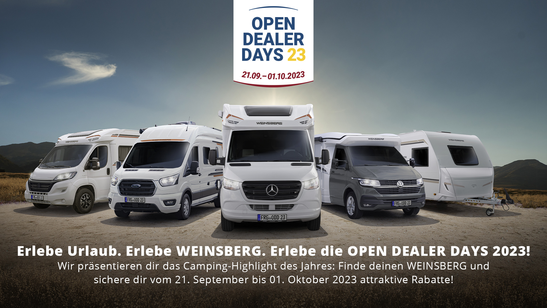 WEINSBERG Open Dealer Days bei Bayern Camper in Wurmannsquick